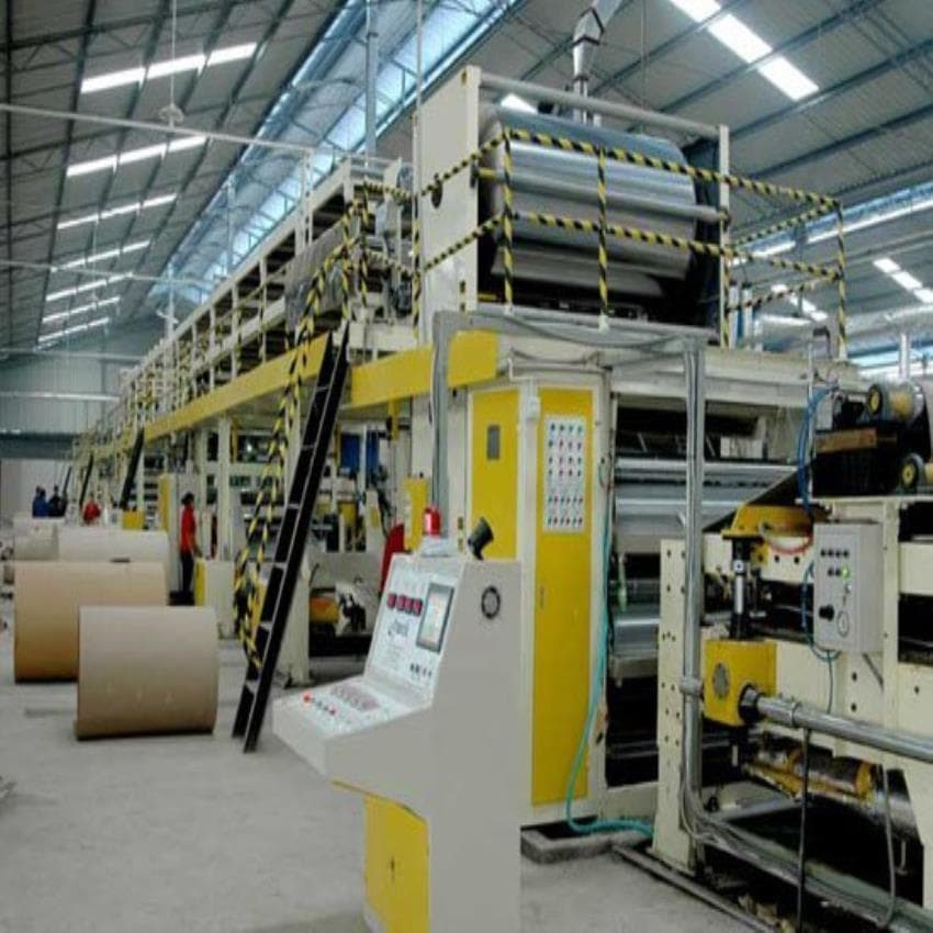 Corrugated board production plant