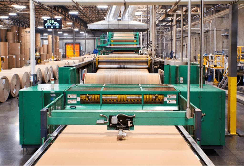 Corrugation line making corrugated sheets